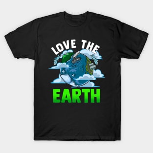 Love The Earth Hipster Cute Hippie Mother Earth T-Shirt